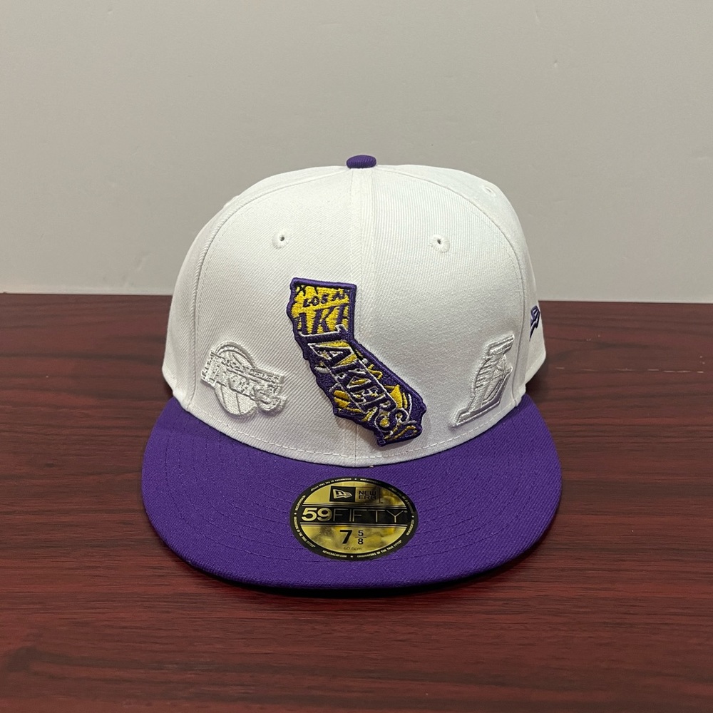 New Era, 59Fifty Fitted Hat, Los Angeles Lakers, State Map